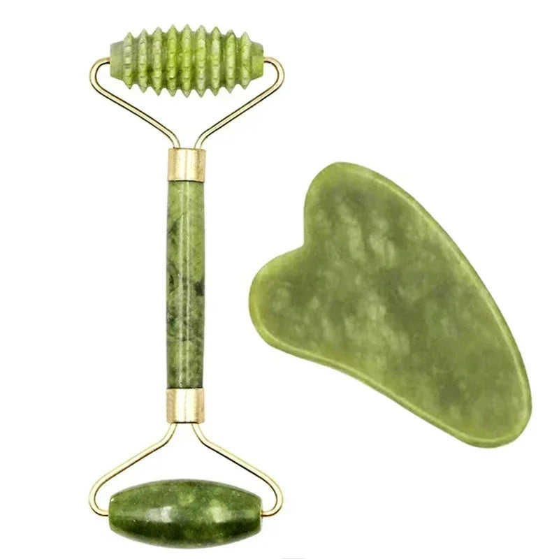 Jade Roller + Gua Sha Set
