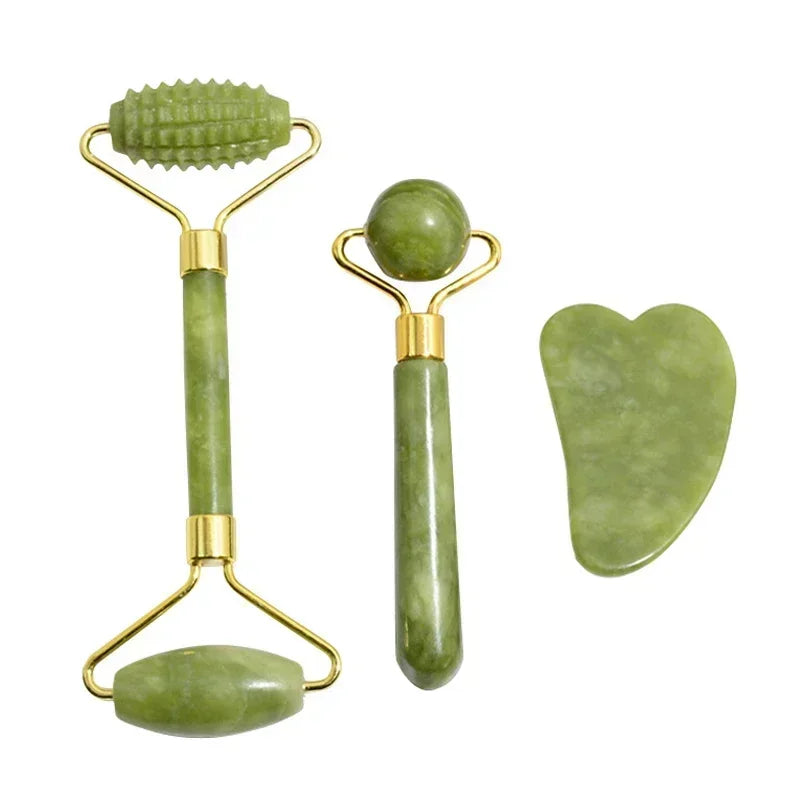 Jade Roller + Gua Sha Set