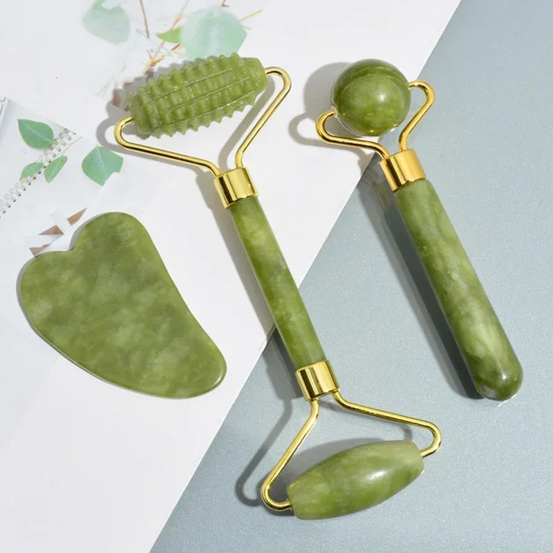 Jade Roller + Gua Sha Set